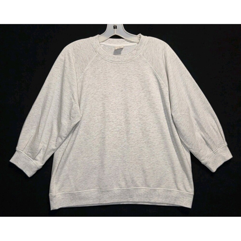 Matilda Jane GH Terrytown 3/4 Sleeve Shirt Medium Cream Beige Good Hart Comfy